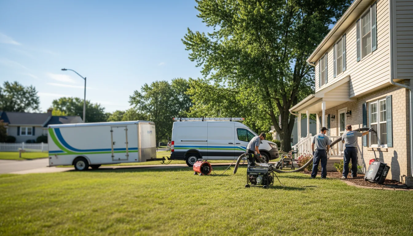 Flooded Basement Restoration And Cleanup With Repair in Baxter Springs, KS near me
